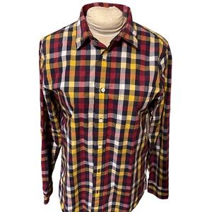 Jack Spade Plaid Check Button Up Shirt